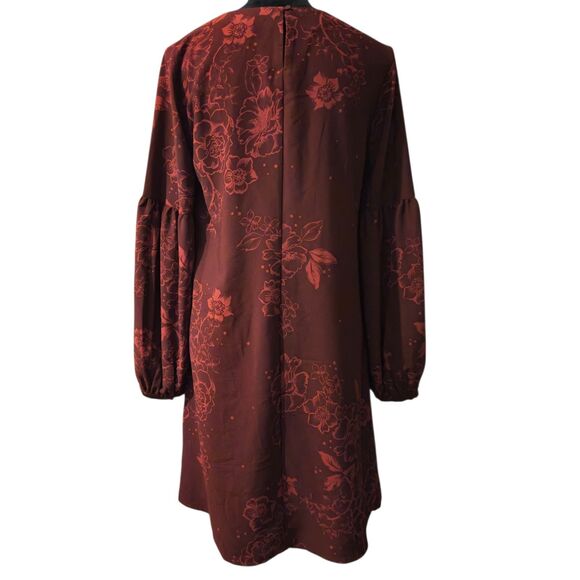 VTG Merona Slip Dress M Dark Academia Witchy Blood Red Silky Goblin Cottage - Picture 2 of 11